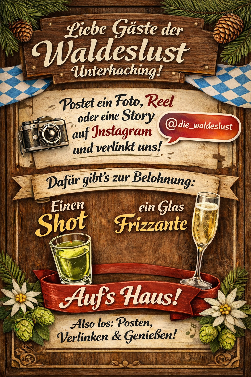 Waldeslust Underhaching   Posten und geniessen 1